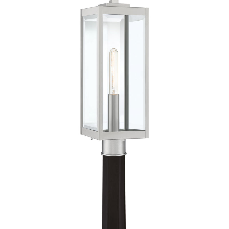 Quoizel WVR9007SS One Light Outdoor Lantern, Stainless Steel Finish - LightingWellCo