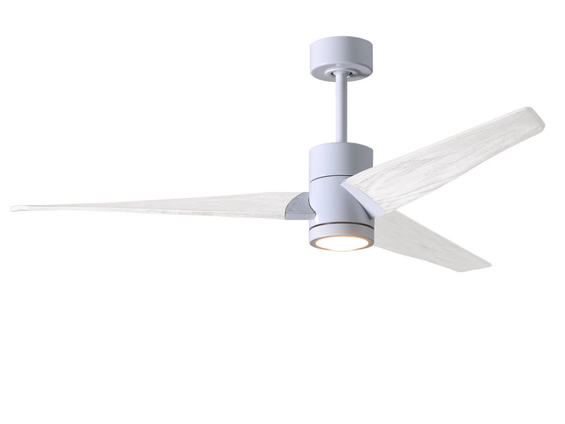 Matthews Fan Company Super Janet SJ-WH-MWH-52 52``Ceiling Fan, Gloss White Finish - LightingWellCo