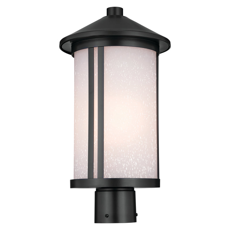 Kichler 59101BK One Light Outdoor Post Lantern, Black Finish-LightingWellCo