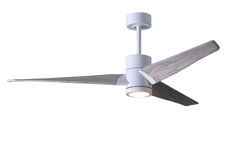 Matthews Fan Company Super Janet SJ-WH-BW-60 60``Ceiling Fan, Gloss White Finish - LightingWellCo