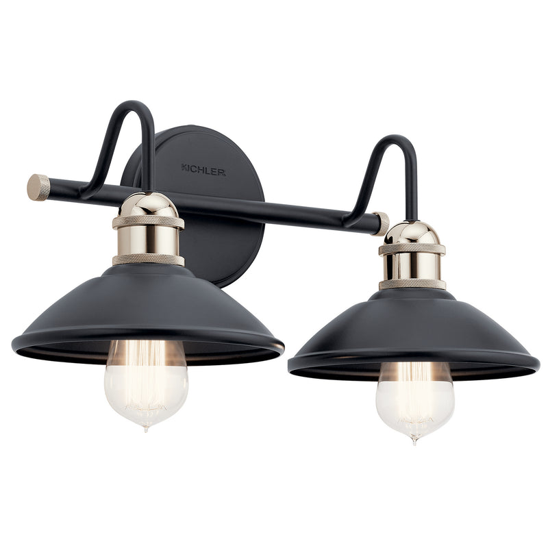 Kichler 45944BK Two Light Bath, Black Finish - LightingWellCo