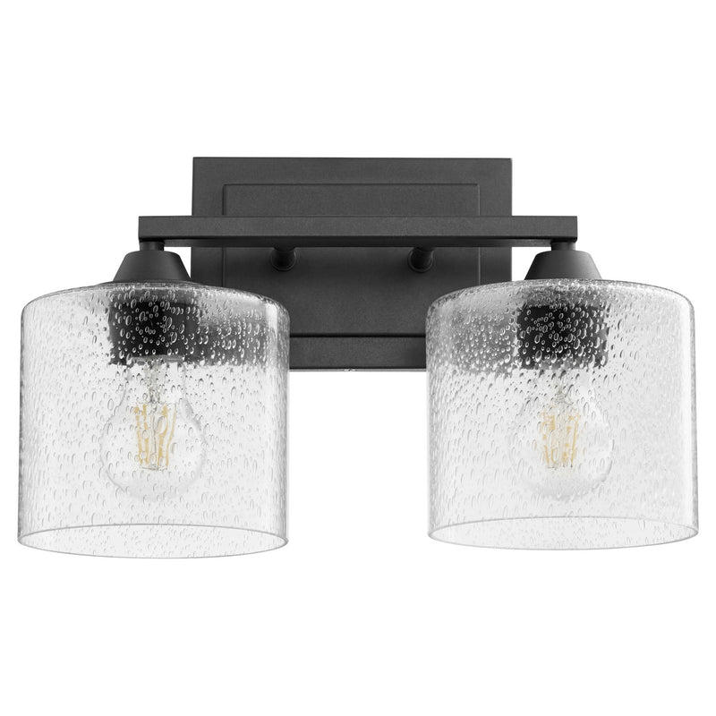 Quorum 5202-2-69 Two Light Vanity, Black Finish - LightingWellCo