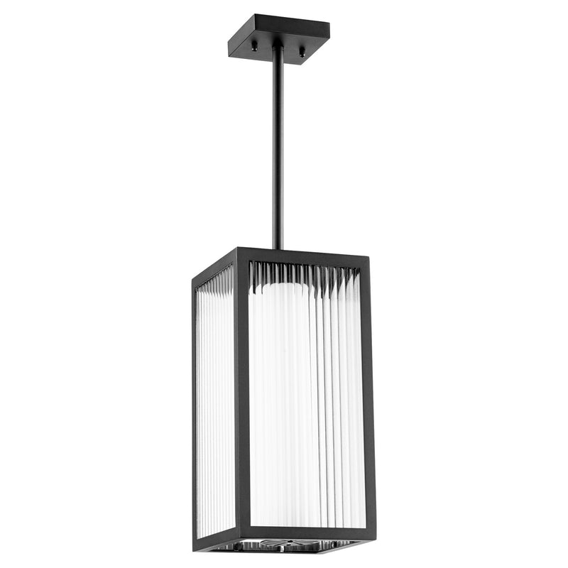 Quorum 9718-7-69 LED Pendant, Black Finish - LightingWellCo