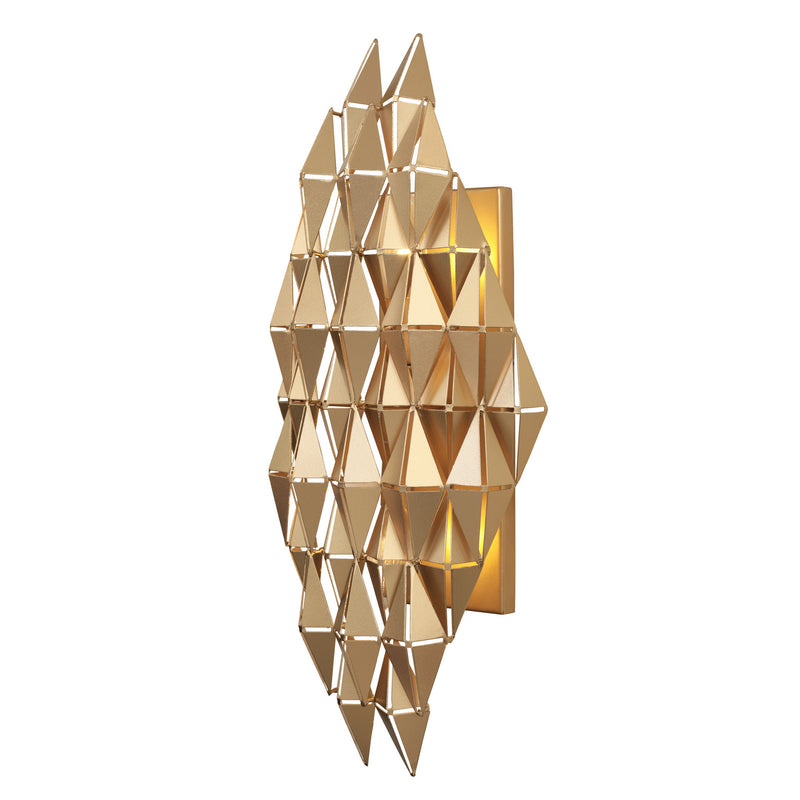 Varaluz 342W02FG Two Light Wall Sconce, French Gold Finish - LightingWellCo