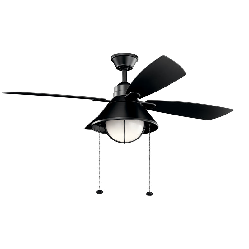 Kichler 310181SBK 54``Ceiling Fan, Satin Black Finish - LightingWellCo