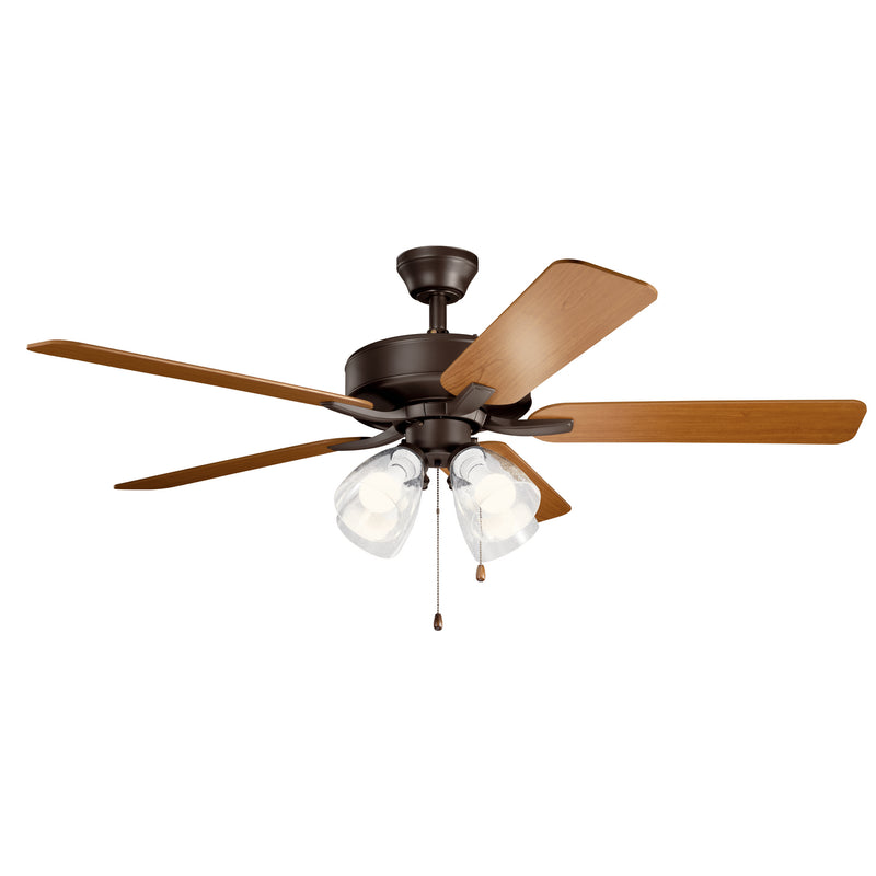 Kichler 330016SNBS 52``Ceiling Fan, Satin Natural Bronze Finish - LightingWellCo