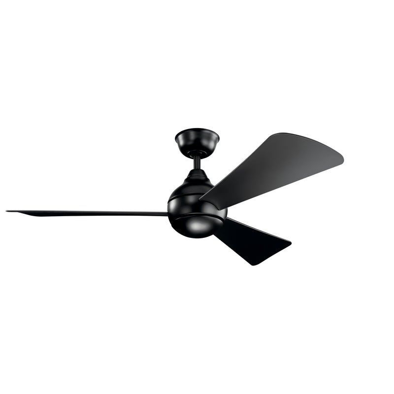 Kichler 330152SBK 54``Ceiling Fan, Satin Black Finish - LightingWellCo