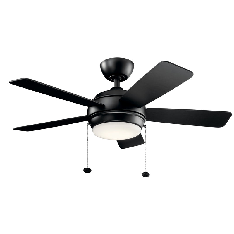 Kichler 330171SBK 42``Ceiling Fan, Satin Black Finish - LightingWellCo