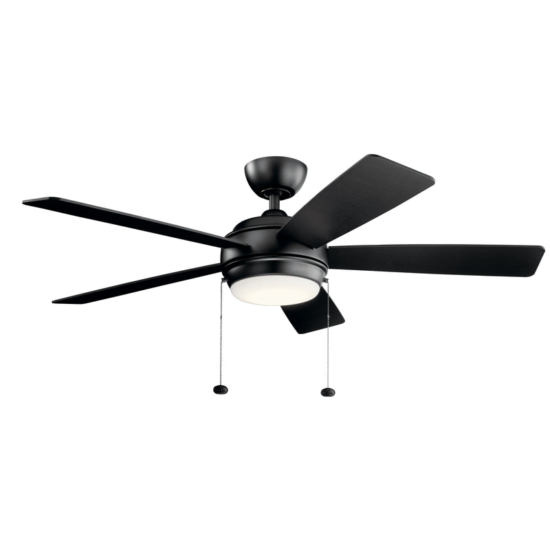 Kichler 330174SBK 52``Ceiling Fan, Satin Black Finish - LightingWellCo