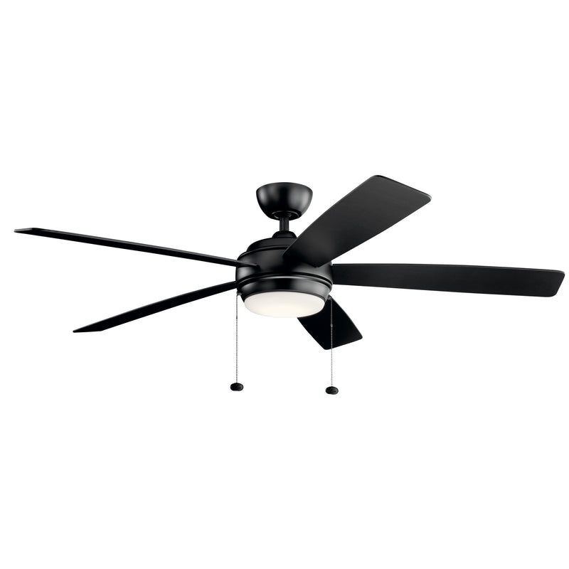 Kichler 330180SBK 60``Ceiling Fan, Satin Black Finish - LightingWellCo