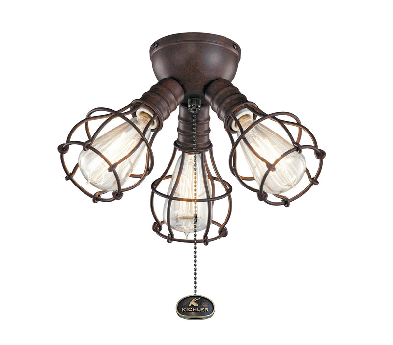 Kichler 380041TZ LED Fan Light Kit, Tannery Bronze Finish - LightingWellCo