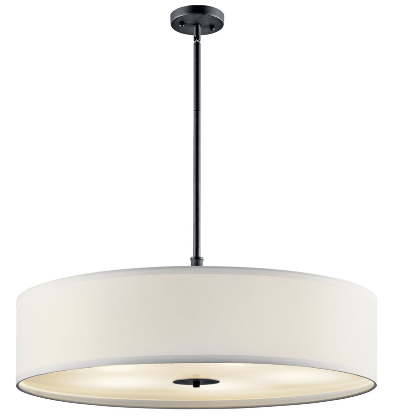 Kichler 42196BK Five Light Pendant, Black Finish - LightingWellCo
