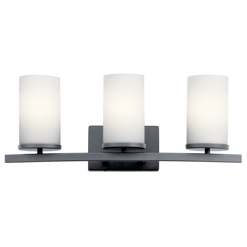 Kichler 45497BK Three Light Bath, Black Finish - LightingWellCo