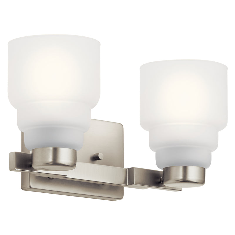 Kichler 55011NI Two Light Bath, Brushed Nickel Finish - LightingWellCo