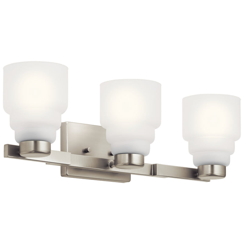 Kichler 55012NI Three Light Bath, Brushed Nickel Finish - LightingWellCo