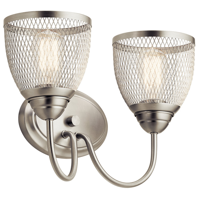 Kichler 55042NI Two Light Bath, Brushed Nickel Finish - LightingWellCo