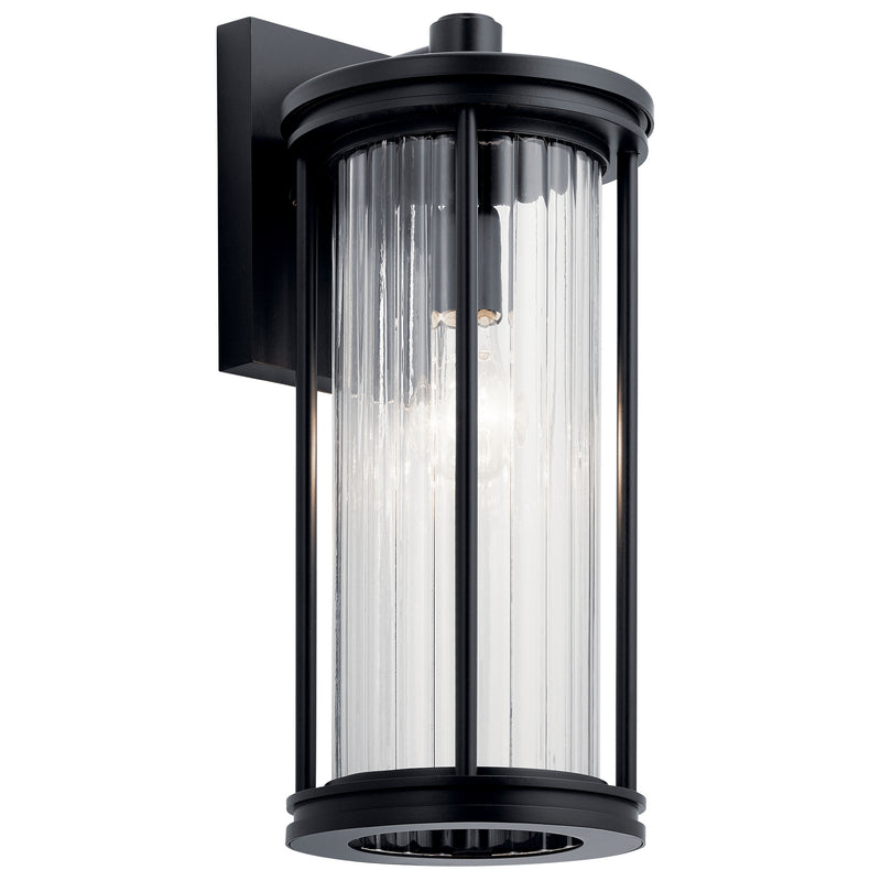 Kichler 59023BK One Light Outdoor Wall Mount, Black Finish - LightingWellCo