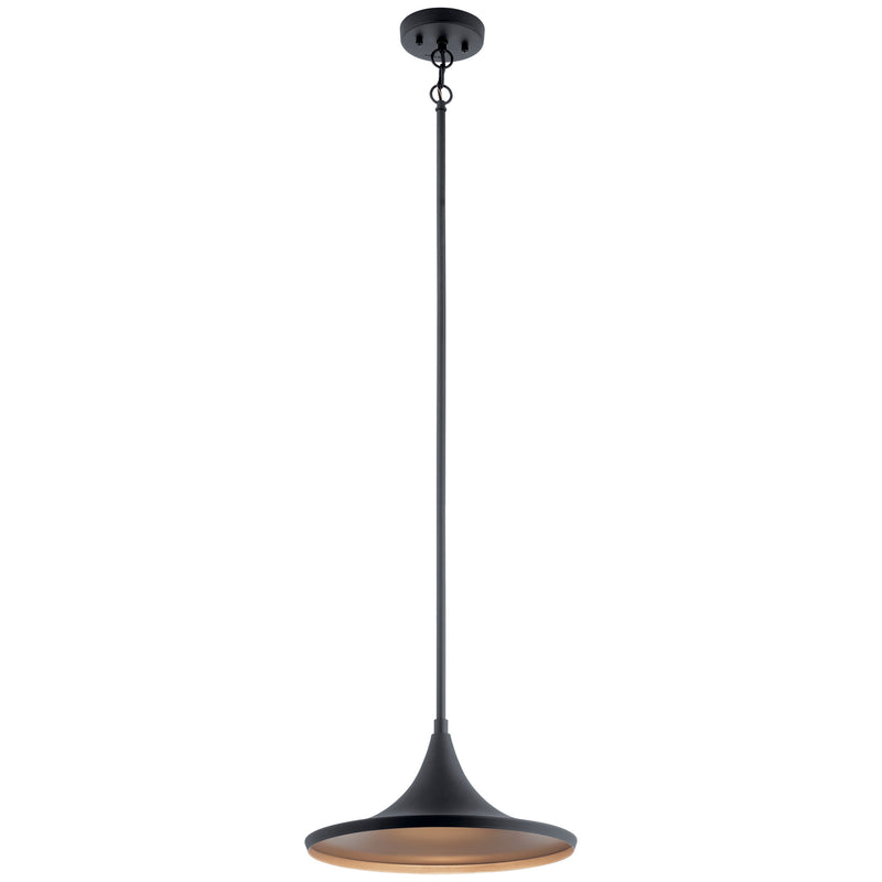 Kichler 59031BKTLED LED Outdoor Pendant, Textured Black Finish - LightingWellCo