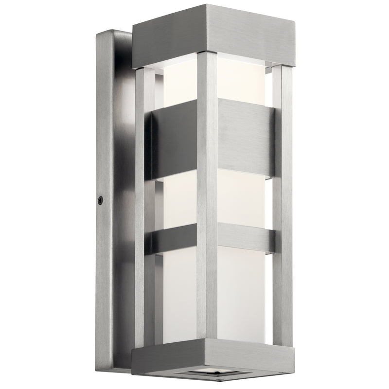 Kichler 59035BALED LED Outdoor Wall Mount, Brushed Aluminum Finish - LightingWellCo