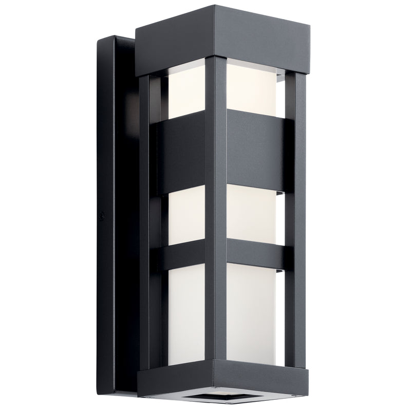 Kichler 59035BKLED LED Outdoor Wall Mount, Black Finish - LightingWellCo