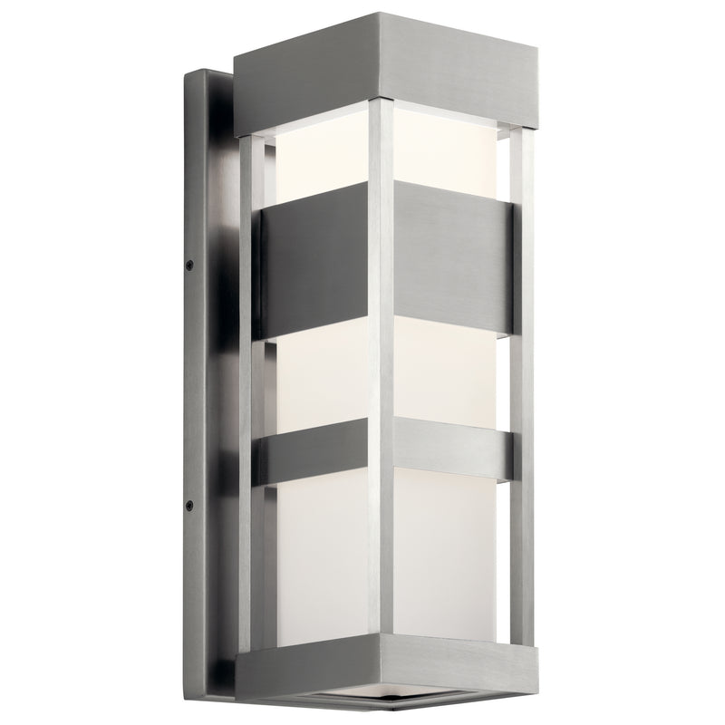 Kichler 59036BALED LED Outdoor Wall Mount, Brushed Aluminum Finish - LightingWellCo