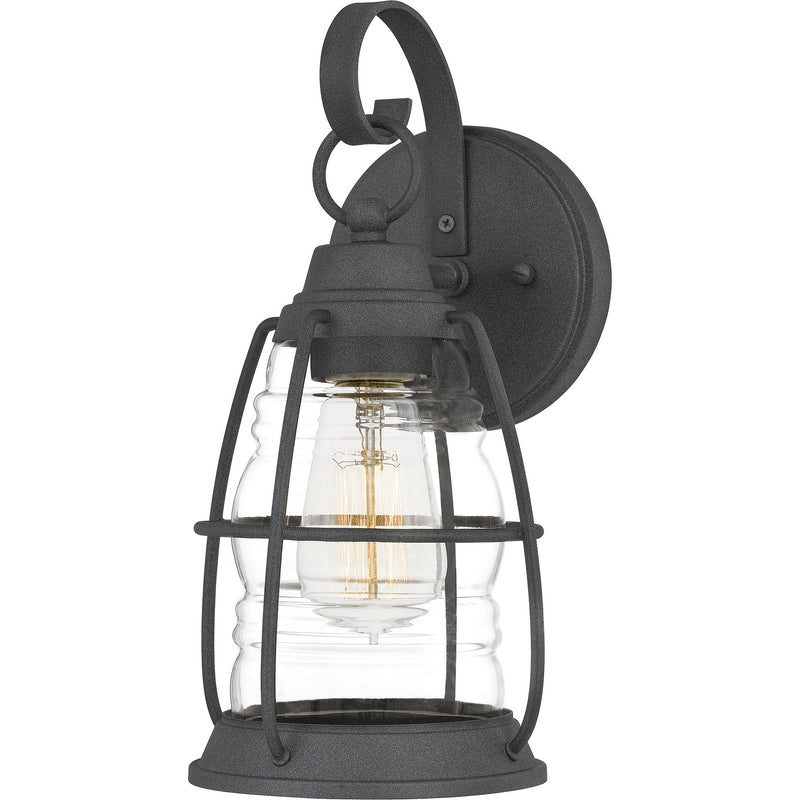 Quoizel AMR8406MB One Light Outdoor Lantern, Mottled Black Finish - LightingWellCo