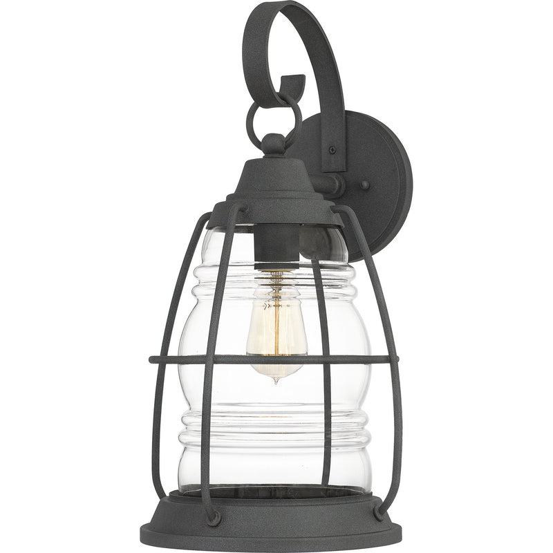 Quoizel AMR8410MB One Light Outdoor Lantern, Mottled Black Finish - LightingWellCo