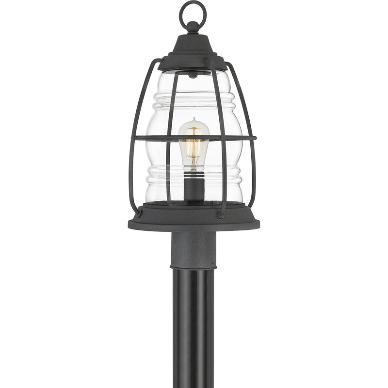 Quoizel AMR9010MB One Light Outdoor Lantern, Mottled Black Finish - LightingWellCo