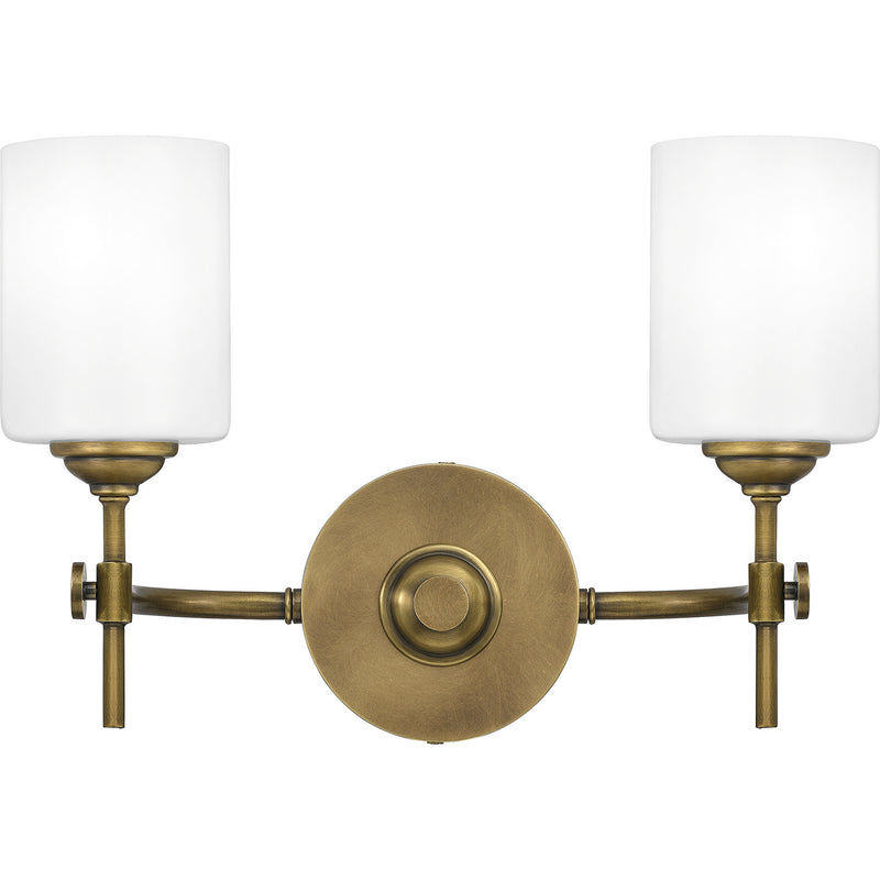 Quoizel ARI8615WS Two Light Bath, Weathered Brass Finish - LightingWellCo