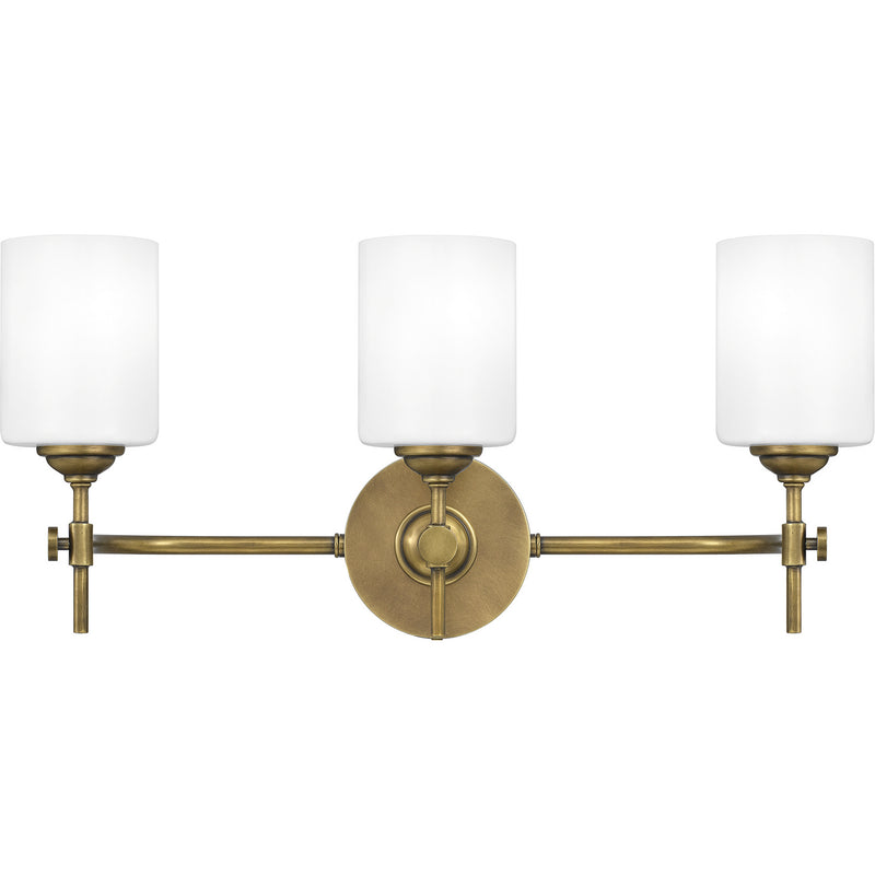 Quoizel ARI8622WS Three Light Bath, Weathered Brass Finish - LightingWellCo