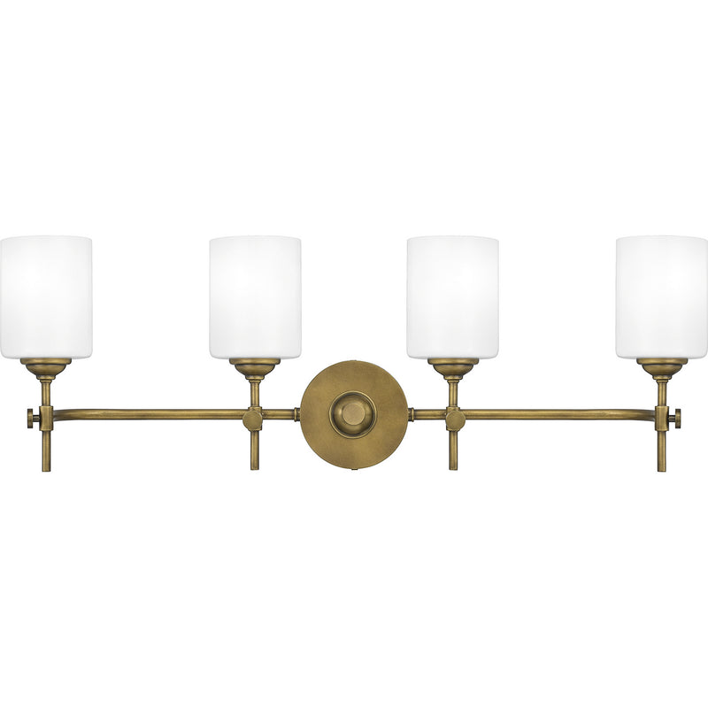 Quoizel ARI8631WS Four Light Bath, Weathered Brass Finish - LightingWellCo