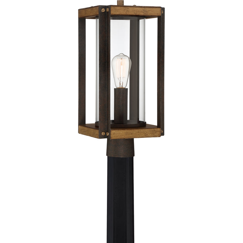 Quoizel MSQ9009RK One Light Outdoor Lantern, Rustic Black Finish - LightingWellCo