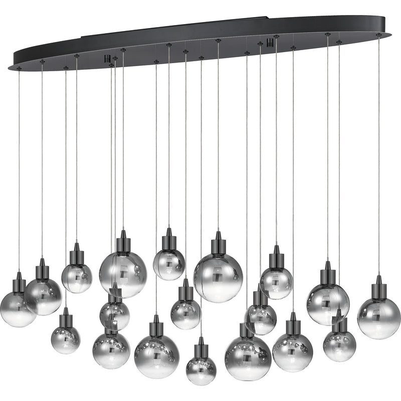 Quoizel PCSH1941BCH LED Island Chandelier, Black Chrome Finish - LightingWellCo