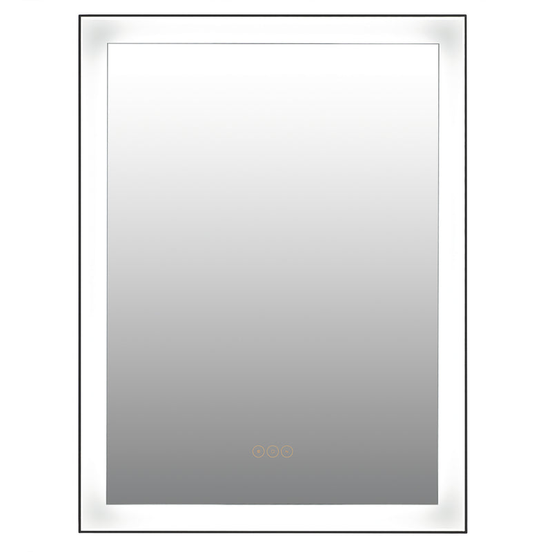 Quoizel QR5200 Mirror, Matte Black Finish - LightingWellCo