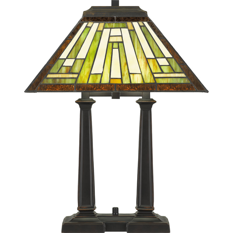 Quoizel TF5208RS Two Light Table Lamp, Russet Finish - LightingWellCo