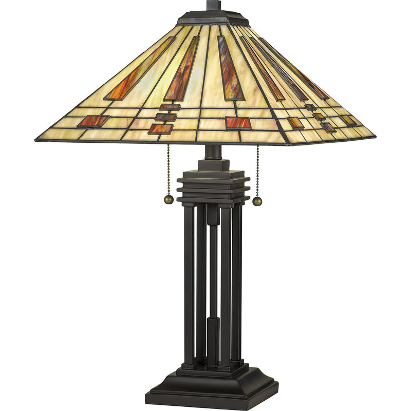 Quoizel TF5209TWT Two Light Table Lamp, Western Bronze Finish - LightingWellCo