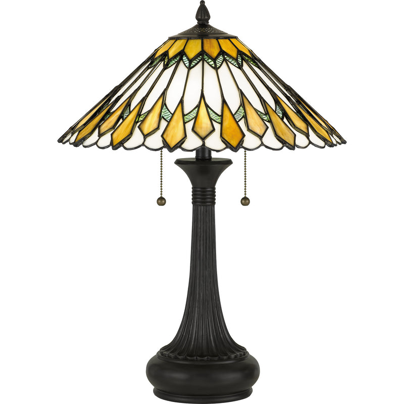 Quoizel TF5211TVB Two Light Table Lamp, Vintage Bronze Finish - LightingWellCo