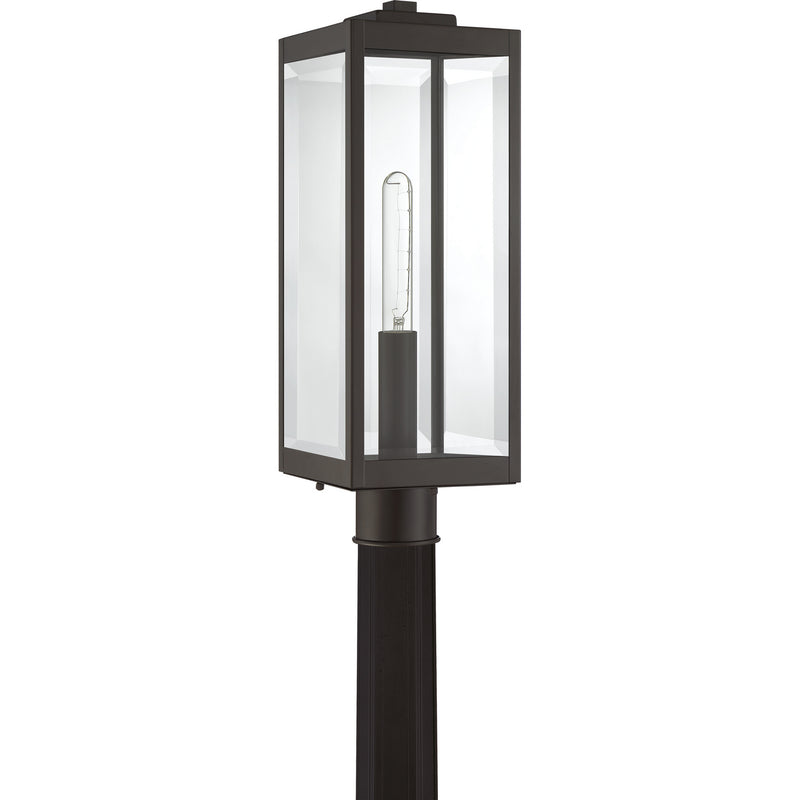 Quoizel WVR9007WT One Light Outdoor Lantern, Western Bronze Finish - LightingWellCo