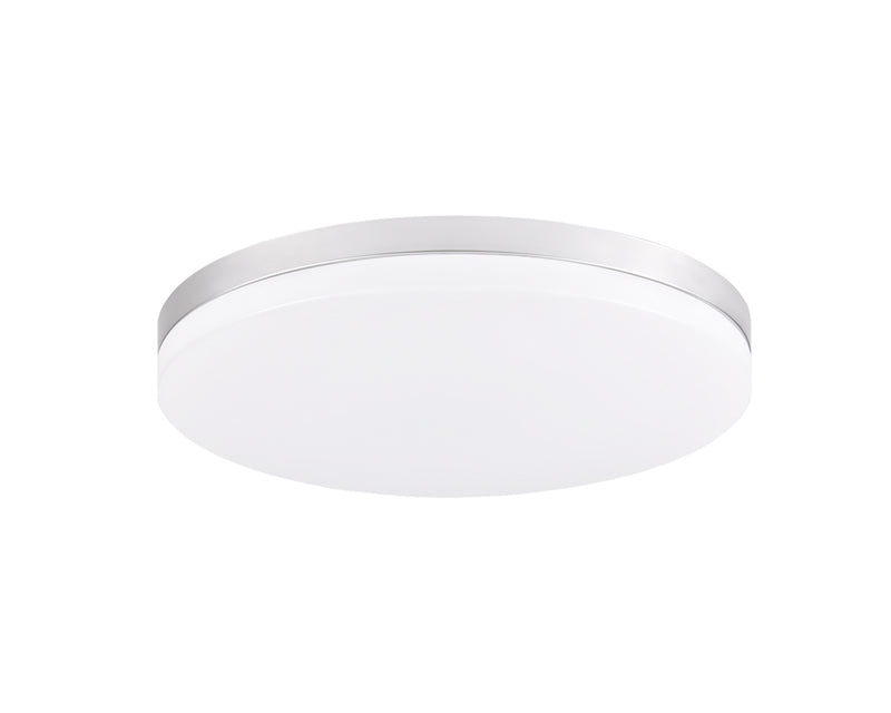 Matteo Lighting M11901PS LED Flush Mount Light, Painted Silver Finish - LightingWellCo