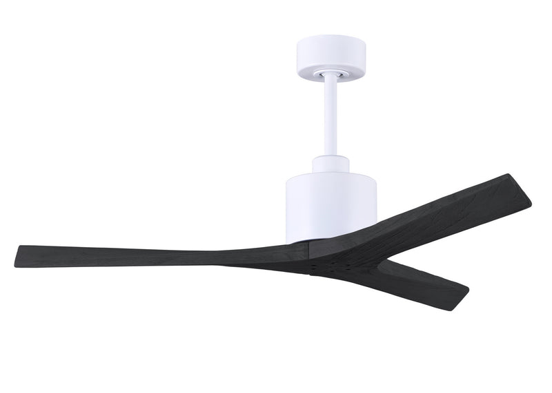 Matthews Fan Company Mollywood MW-MWH-BK-52 52``Ceiling Fan, Matte White Finish - LightingWellCo