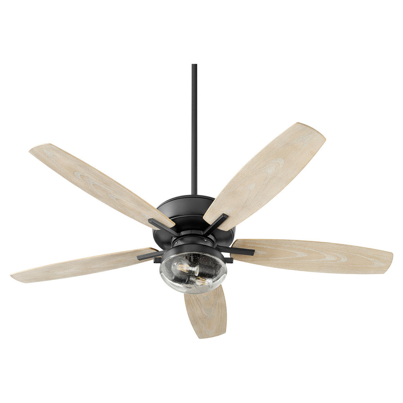 Quorum 170525-69 52``Patio Fan, Black Black Finish - LightingWellCo
