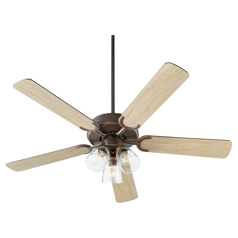 Quorum 6525-2386 52``Ceiling Fan, Oiled Bronze Finish - LightingWellCo