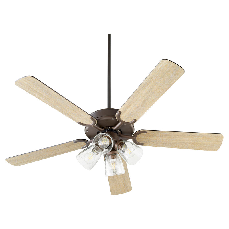 Quorum 6525-2486 52``Ceiling Fan, Oiled Bronze Finish - LightingWellCo