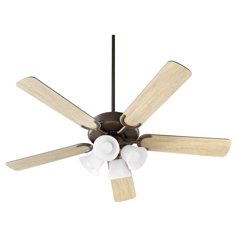 Quorum 6525-486 52``Ceiling Fan, Oiled Bronze Finish - LightingWellCo