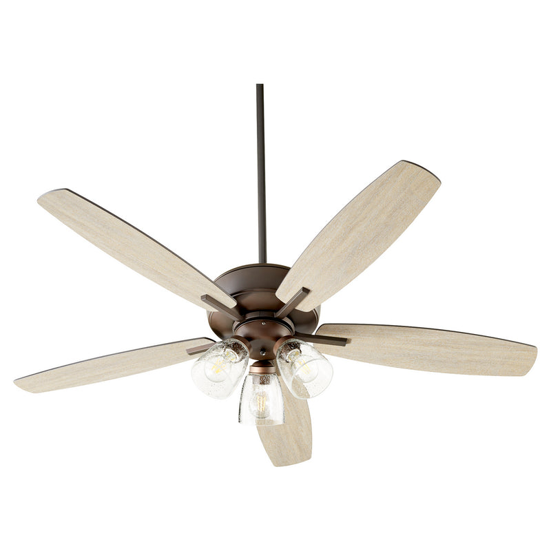 Quorum 7052-386 52``Ceiling Fan, Oiled Bronze Finish - LightingWellCo