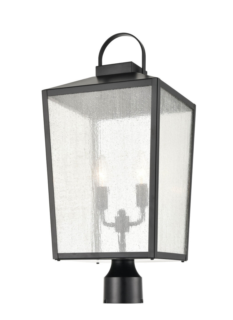 Millennium 2654-PBK Two Light Outdoor Post Lantern, Powder Coat Black Finish - LightingWellCo