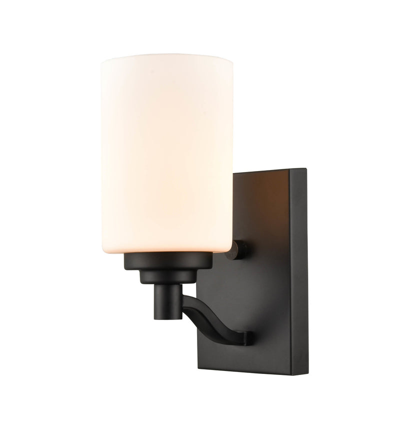 Millennium 3181-MB One Light Wall Sconce, Matte Black Finish-LightingWellCo