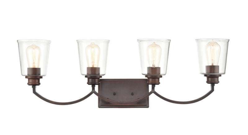 Millennium 3604-RBZ Four Light Vanity, Rubbed Bronze Finish - LightingWellCo