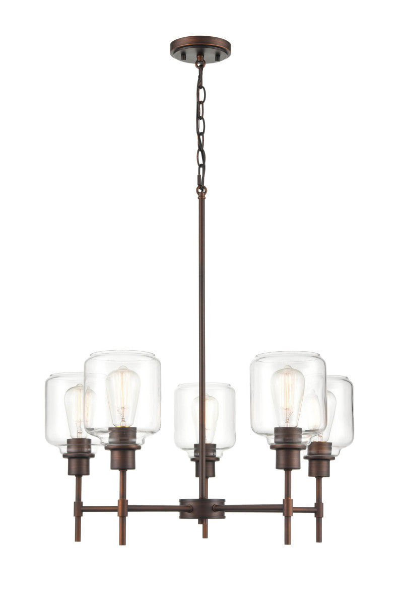 Millennium 6905-RBZ Five Light Chandelier, Rubbed Bronze Finish - LightingWellCo