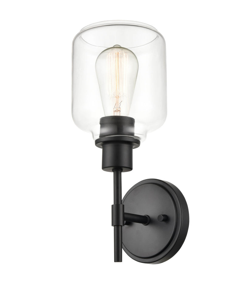 Millennium 6941-MB One Light Wall Sconce, Matte Black Finish-LightingWellCo